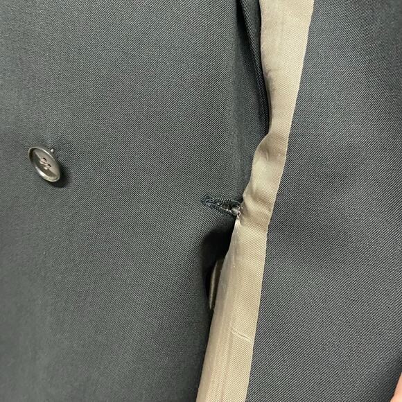 Franco Tassi Blazer Vintage Pointed Lapel Double Breasted 53R?? See Measurements - Picture 8 of 14